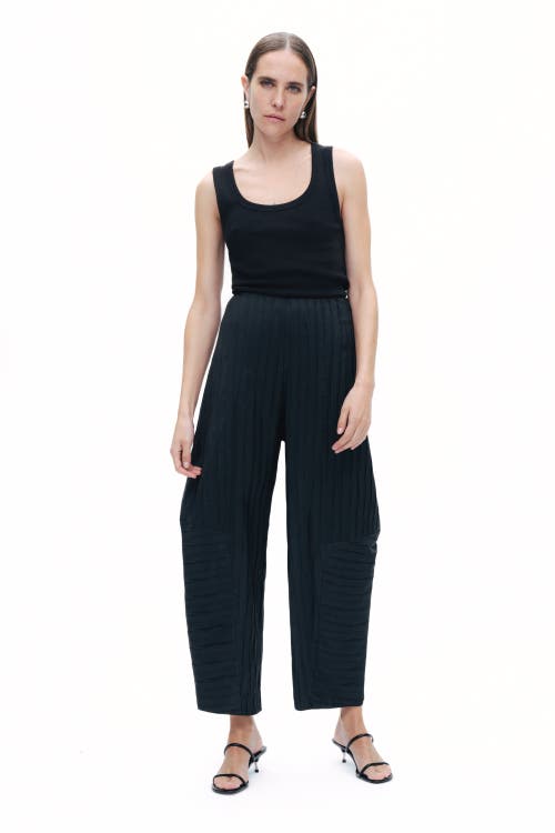Shop Nocturne Wrinkled Balloon Fit Pants In Black