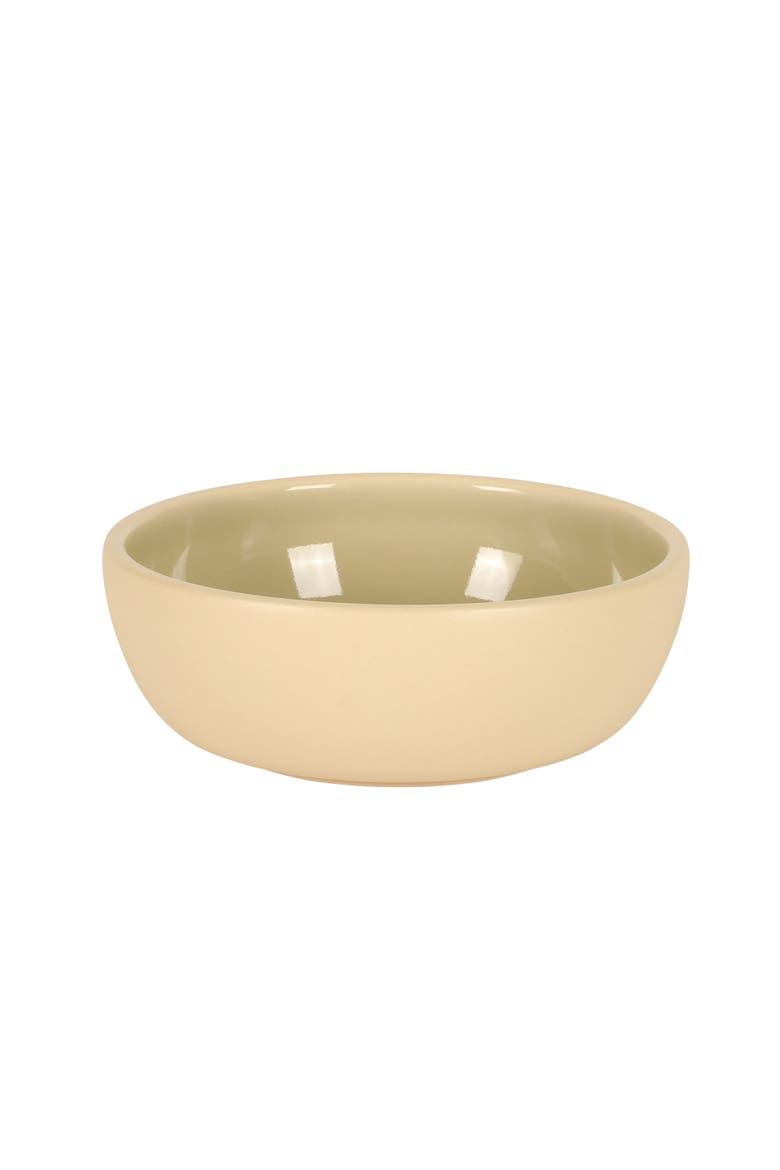 Port Gaia 4-Piece Reactive Glaze Stoneware Cereal Bowl Set, Alternate, color, Olive