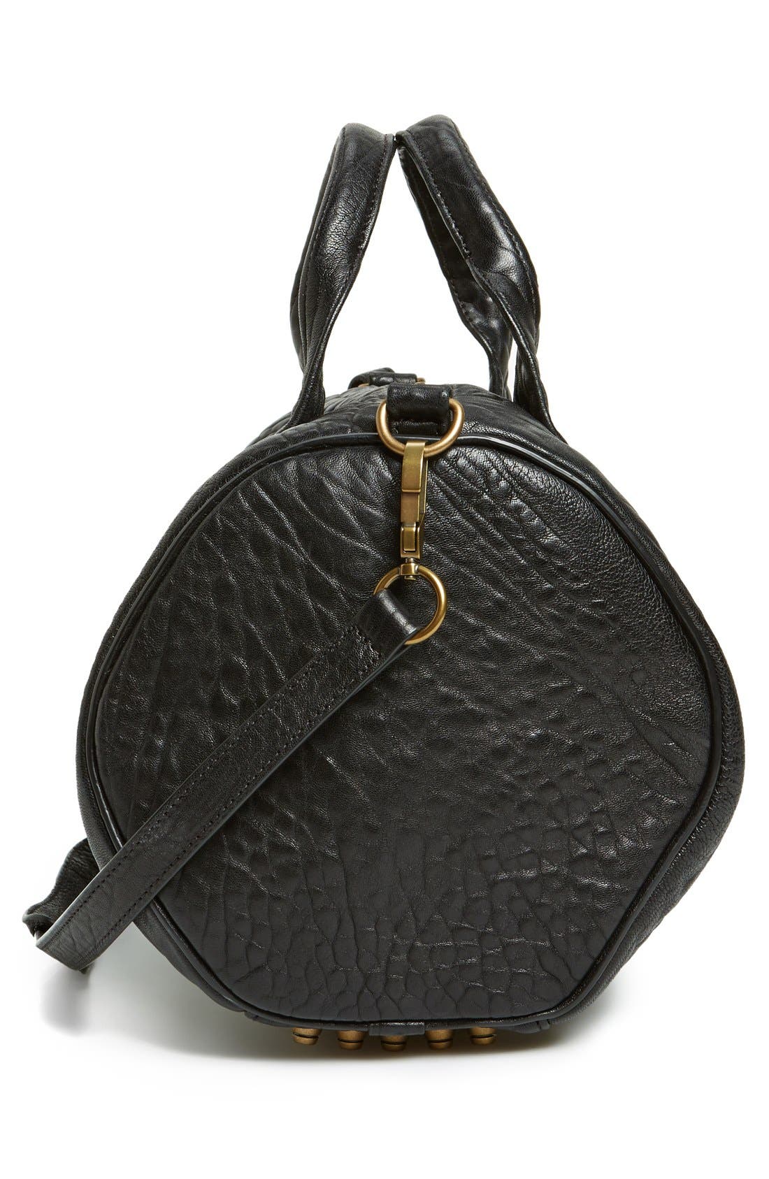 Alexander Wang 'Rocco - Antique Brass' Leather Satchel, Alternate, color, 