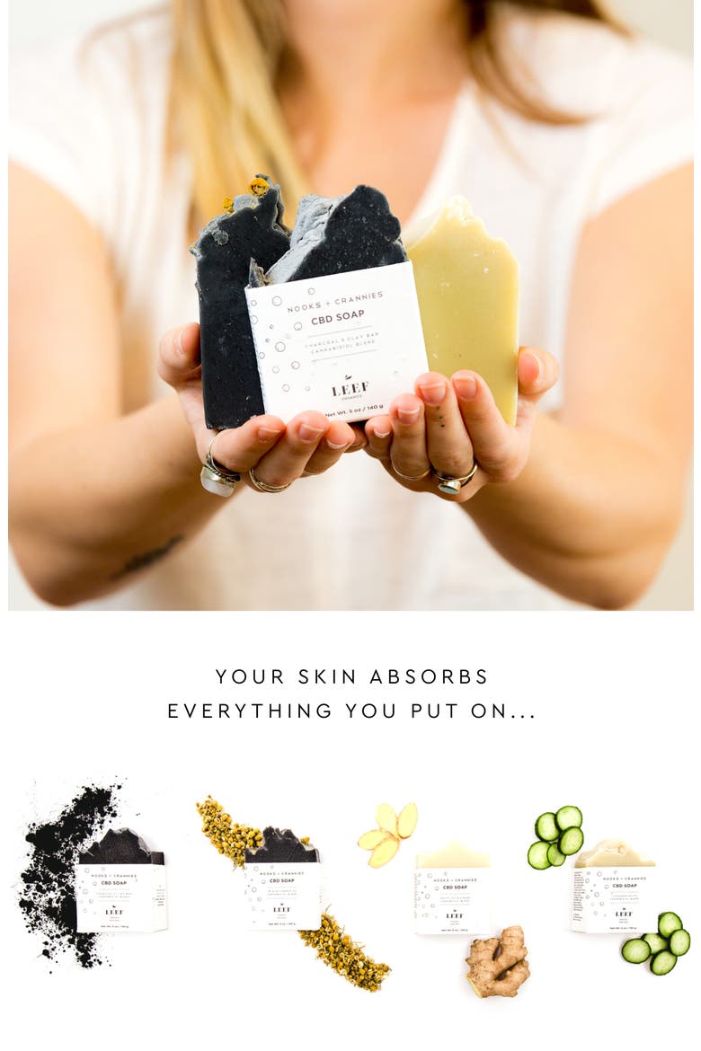 Nooks + Crannies CBD Soap, Alternate, color, WHITE TEA GINGER
