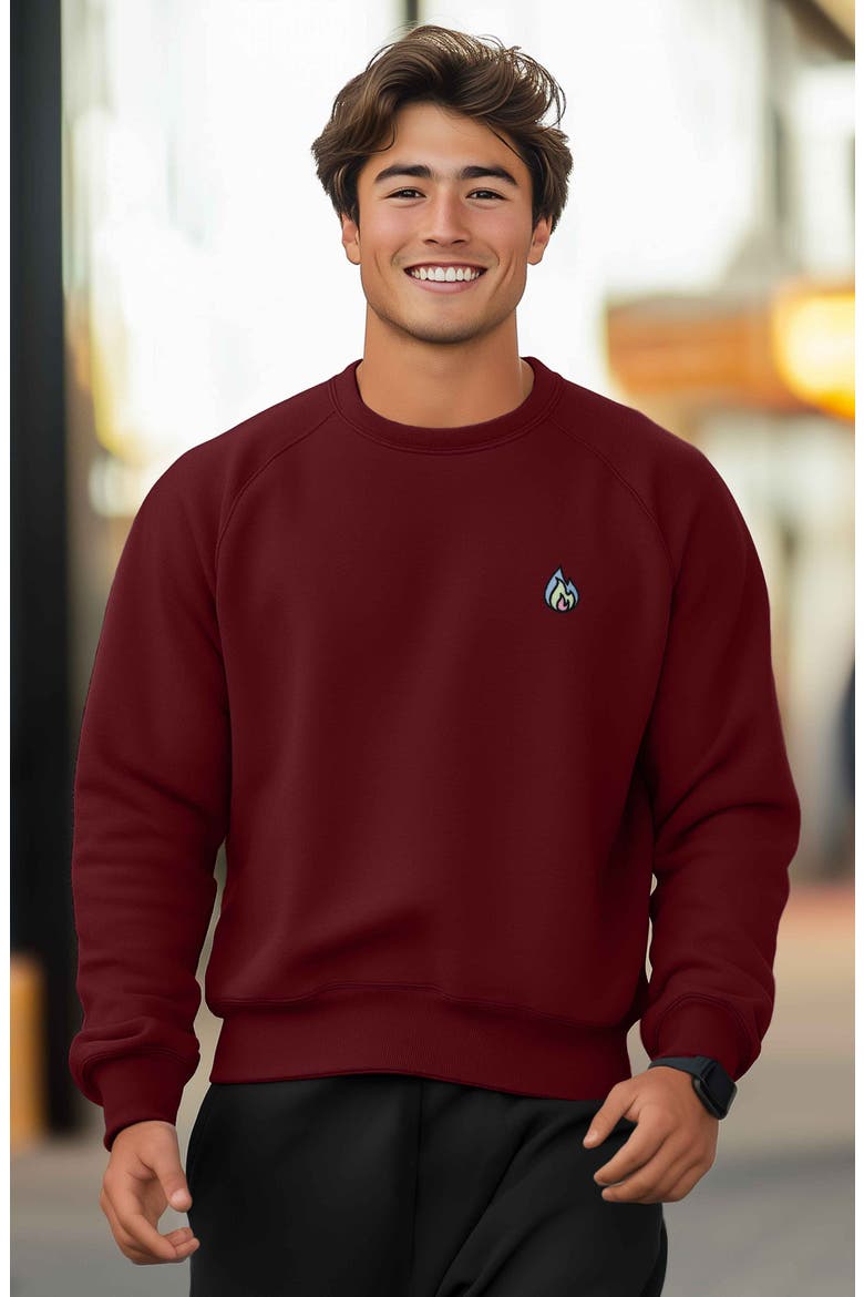 Fire Fleece Sweatshirt, Alternate, color, Maroon