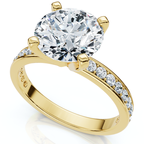 Certified 2 1/4Ct Karthy Diamond Engagement Ring 14k Gold or Platinum Lab Grown