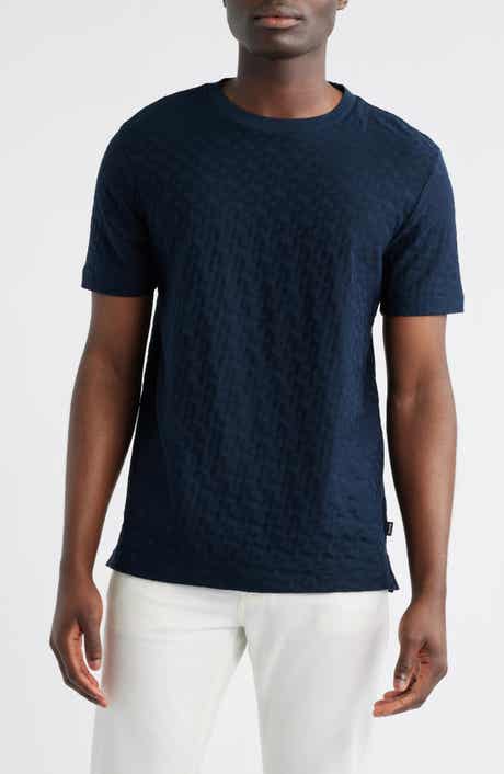 BOSS Thompson Logo Jacquard Cotton T-Shirt
