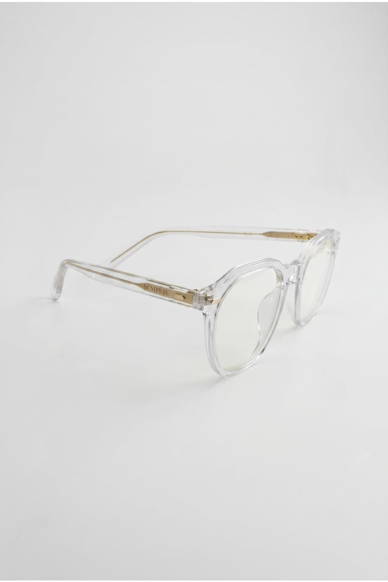 Clearview 46mm Geometric Eyeglasses, Main, color, Clear