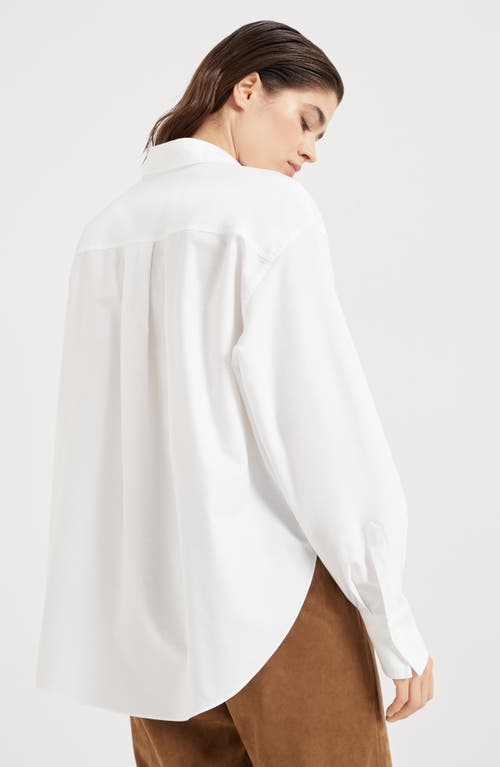 Brunello Cucinelli Shirt With Logo In White