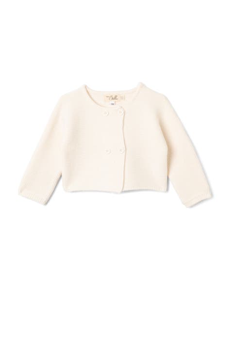 Double Breasted Knit Cardigan