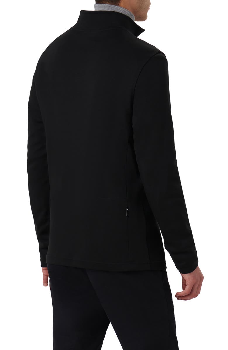 Bugatchi Quarter Zip Pullover, Alternate, color, Caviar