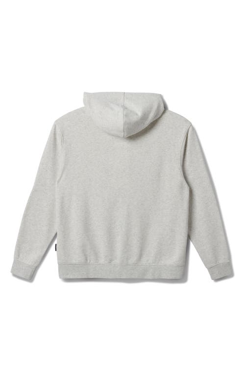Quiksilver Saltwater Zip Hoodie In White/heather