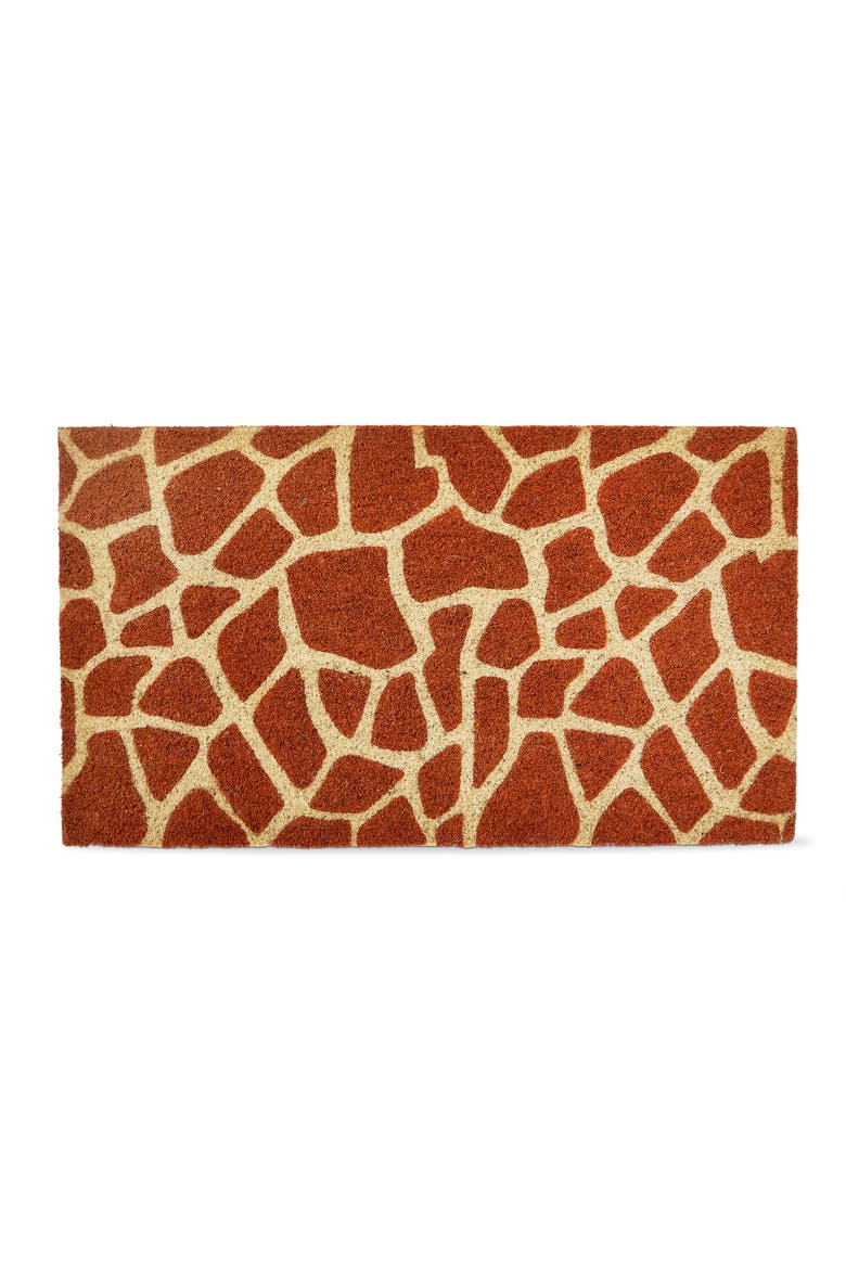 Giraffe Non-Slip Coir Mat Multi Coir Everyday, Main, color, Brown