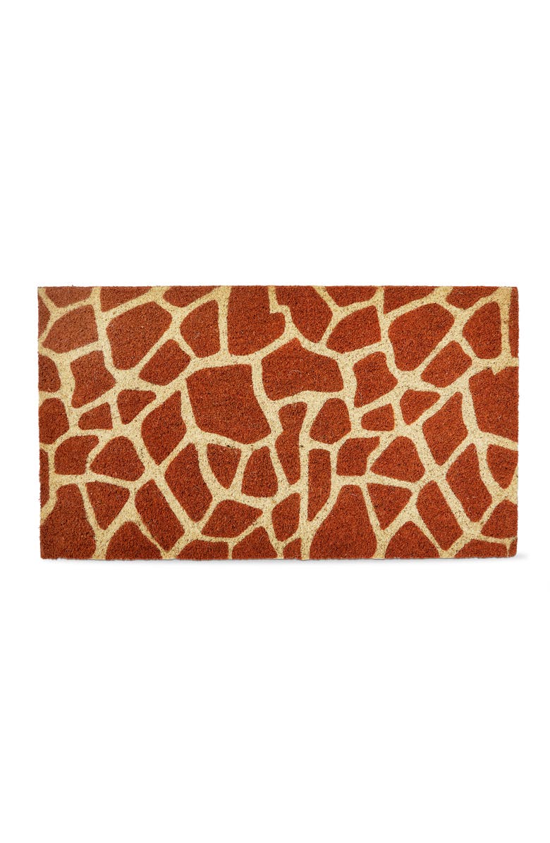 tag Giraffe Non-Slip Coir Mat Multi Coir Everyday, Main, color, Brown
