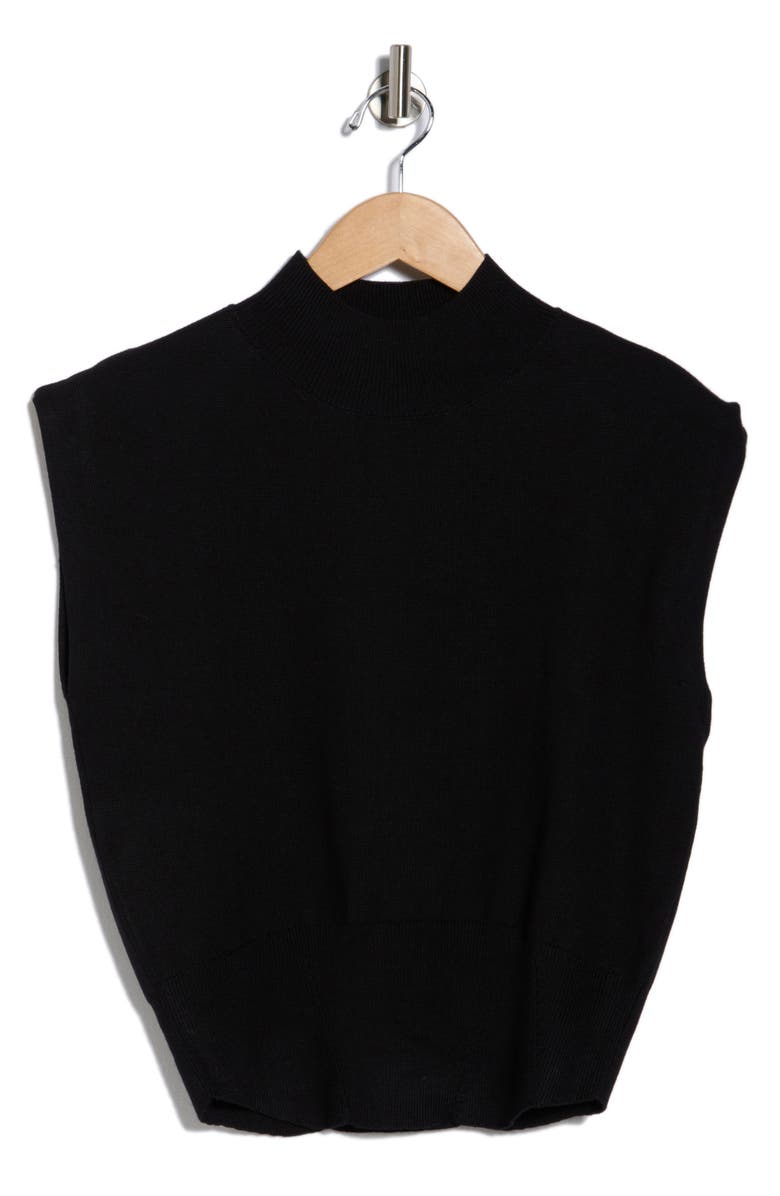 JASON WU Mock Neck Sleeveless Sweater, Alternate, color, Black