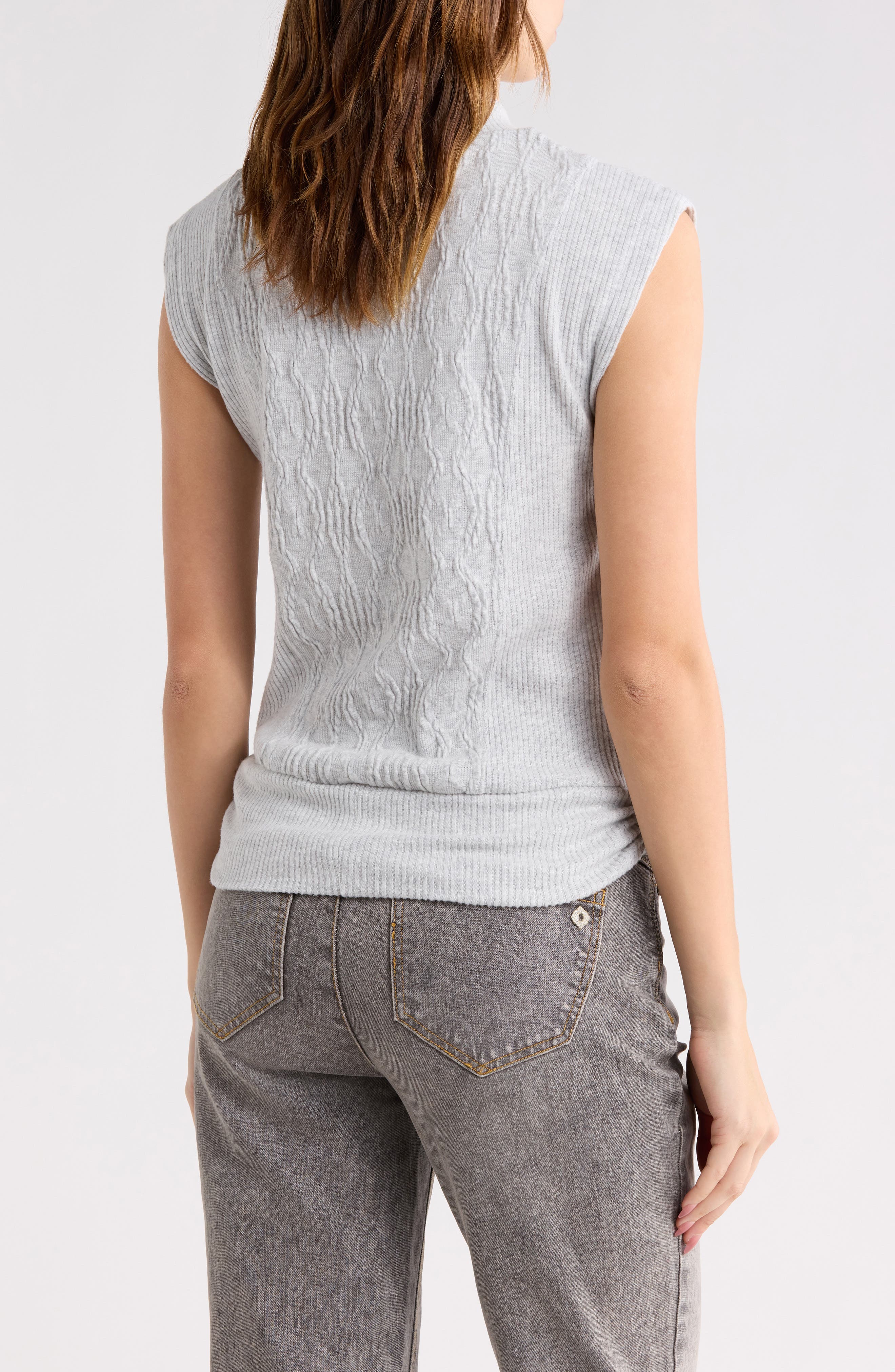Cable Stitch Sleeveless Sweater - image 4