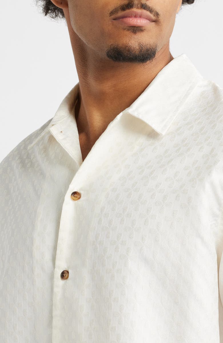 RIZORT Haris Button-Up Shirt, Alternate, color, Cream