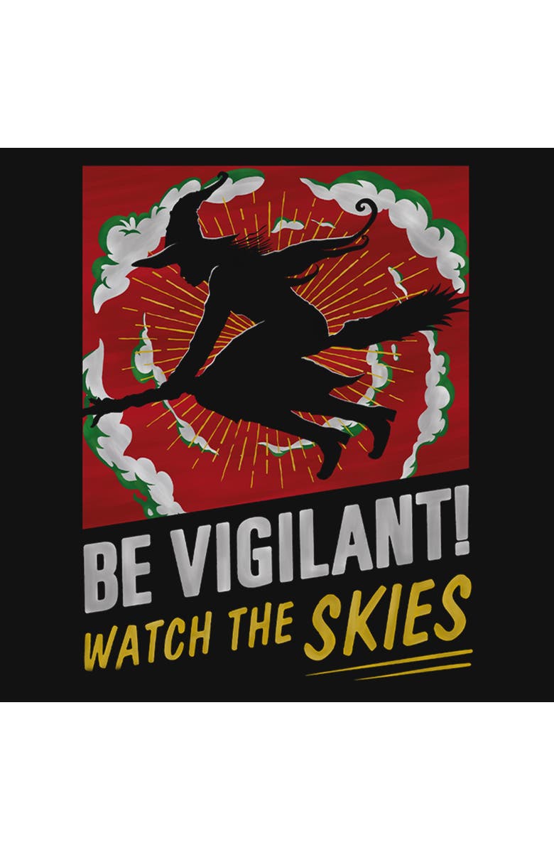 Wicked: For Good Girl's Wicked For Good Elphaba Watch the Skies  Graphic T-Shirt, Alternate, color, Black