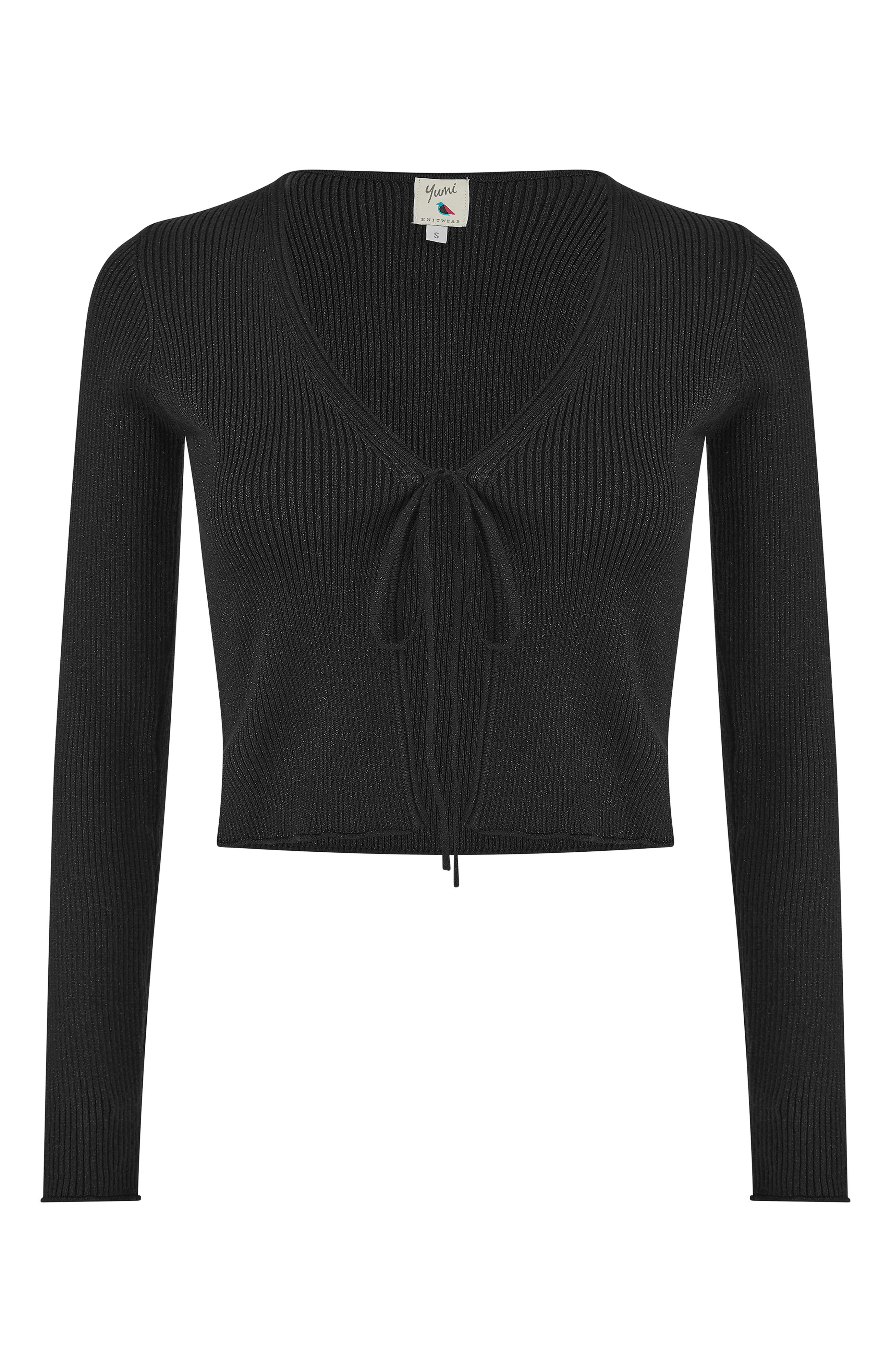 Metallic Rib Knit Bolero - image 2