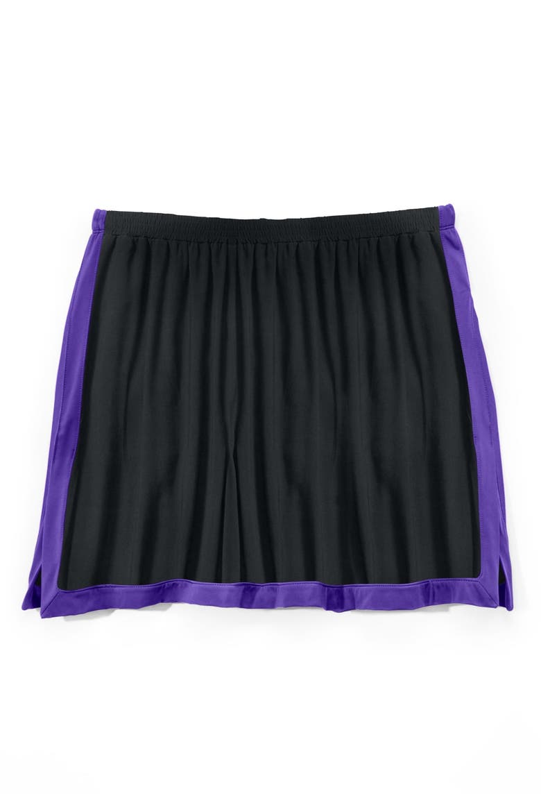 Chlorine-Resistant A-Line Two-Piece Skirtini Set, Alternate, color, BLACK MIRTILLA