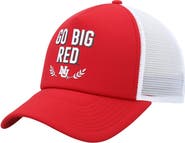 adidas Men's adidas Scarlet Nebraska Huskers Phrase Foam Front Trucker Adjustable Hat