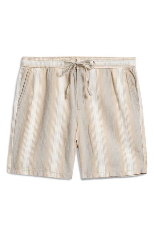 John Varvatos David Drawstring Shorts In Chalk