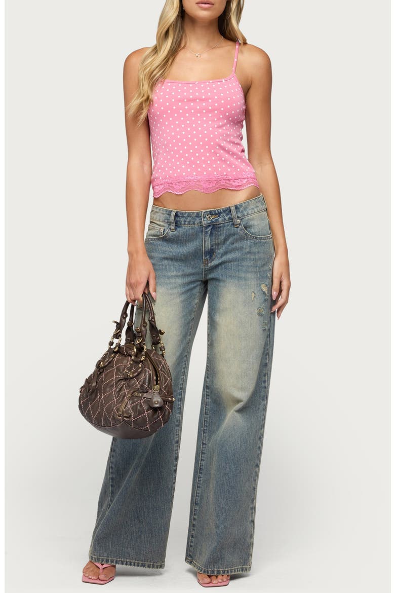 Lyle Polka Dot Camisole, Alternate, color, PINK-AND-WHITE