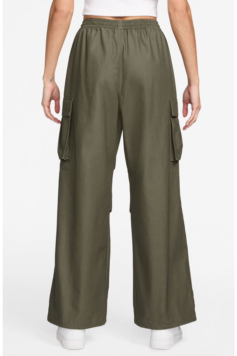 Sportswear Loose Woven Cargo Pants, Alternate, color, MEDIUM OLIVE/ SAIL