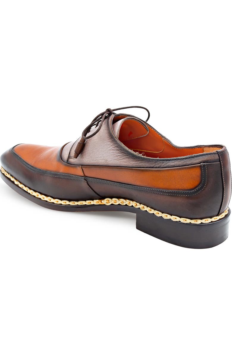 Mezlan Bowery Derby, Alternate, color, Chocolate Multi