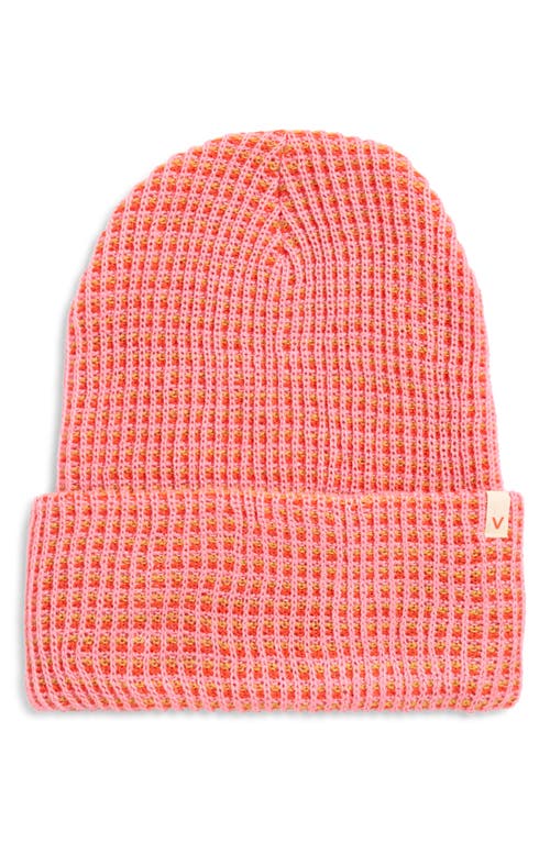Verloop Simple Grid Beanie In Pink