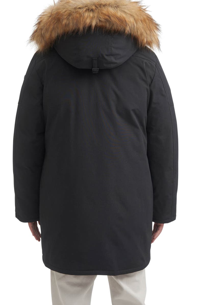 TOBOGGAN CANADA Jack Water Resistant Faux Fur Trim Parka, Alternate, color, Black/Raccoon