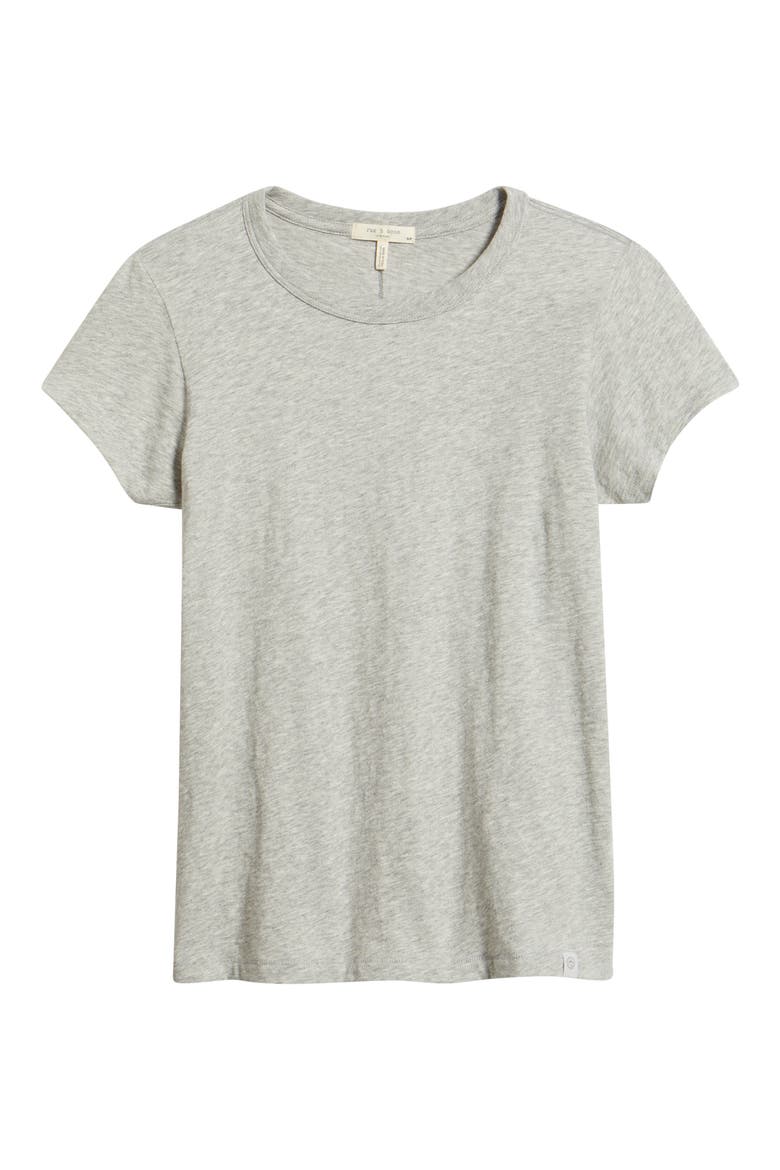 The Slub Cotton T-Shirt, Alternate, color, HEATHER GREY