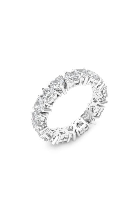 Alternating Hearts Lab Created Diamond Eternity Ring