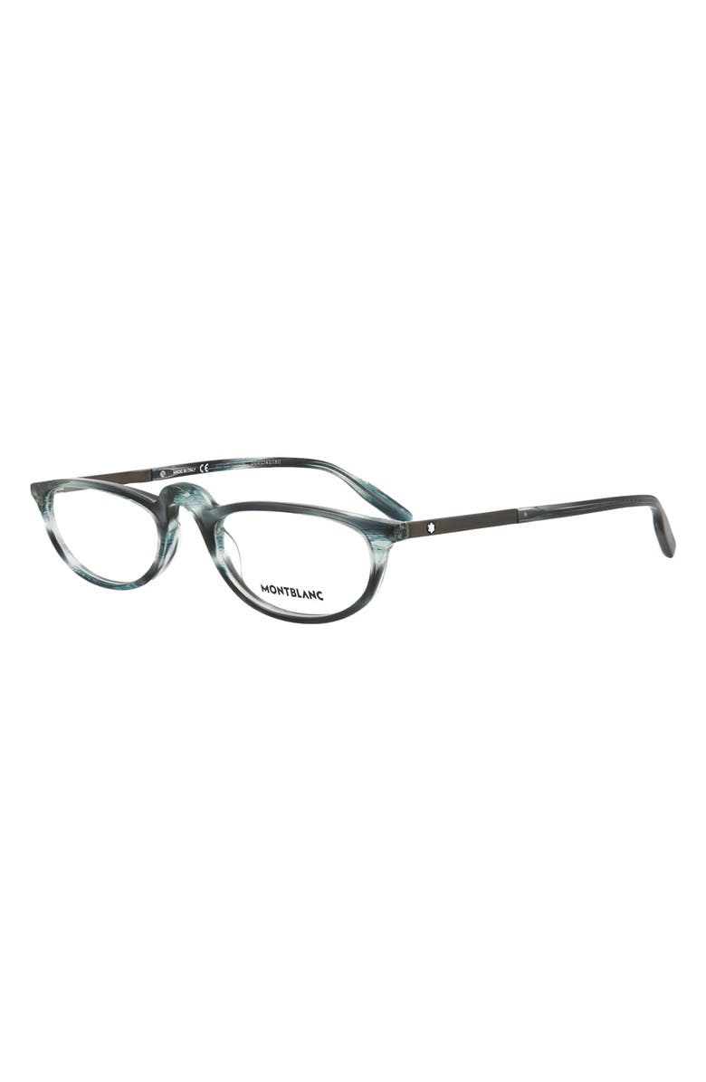 Montblanc 53mm Square Optical Glasses, Alternate, color, 