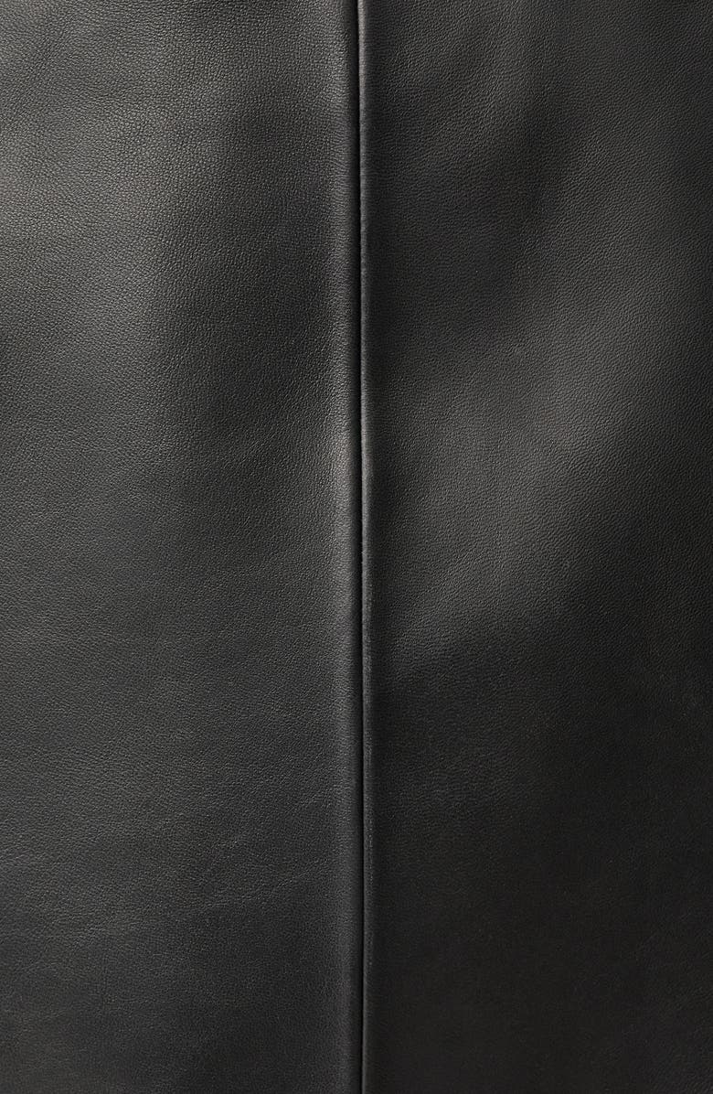 MANGO Faux Leather Miniskirt, Alternate, color,