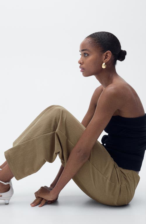 Mango Wide Leg Crop Pants