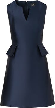 Adrianna Papell Mikado Peplum Fit & Flare Dress