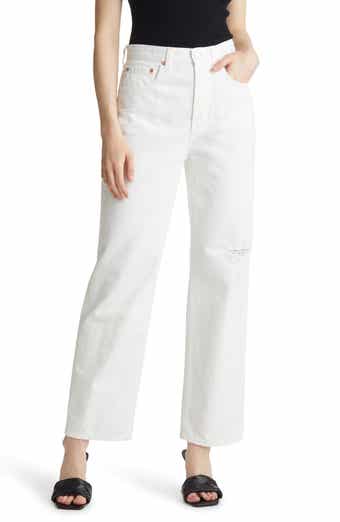 AG Knoxx Distressed High Waist Boyfriend Jeans