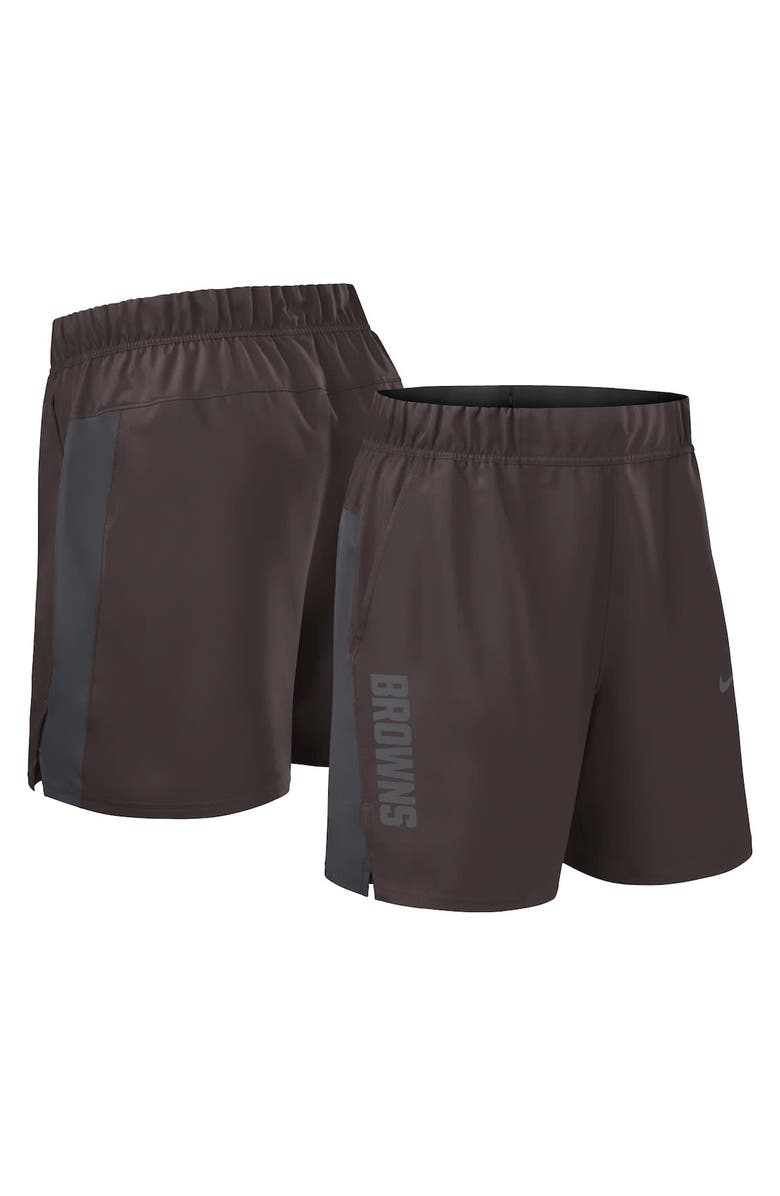 Nike Men's Nike Brown Cleveland Browns Woven Victory Performance Shorts, Main, color, Brown