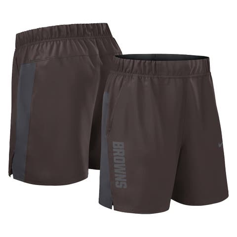 Men's Nike Brown Cleveland Browns Woven Victory Performance Shorts