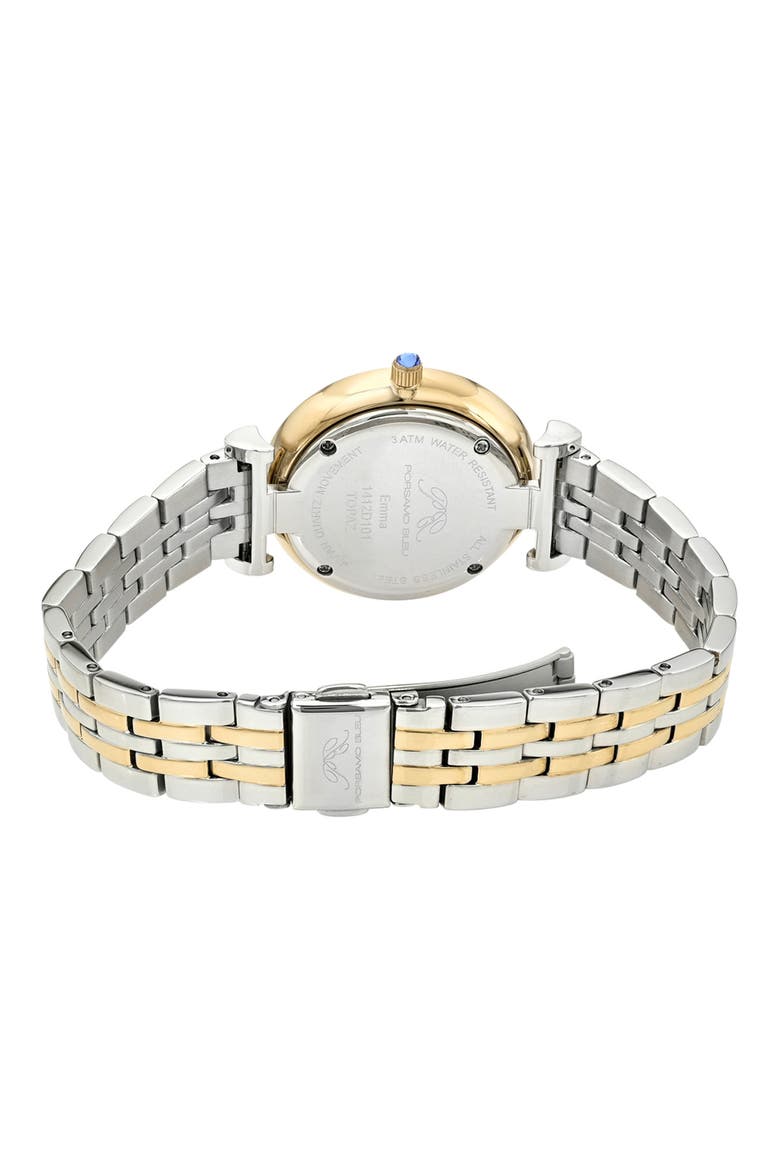 Emma Mother-of-Pearl Dial Bracelet Watch, Alternate, color, IRIDESCENT/ TWO-TONE
