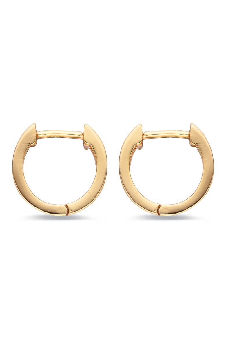 Star CZ Huggie Hoop Earrings, Alternate, color, GOLD