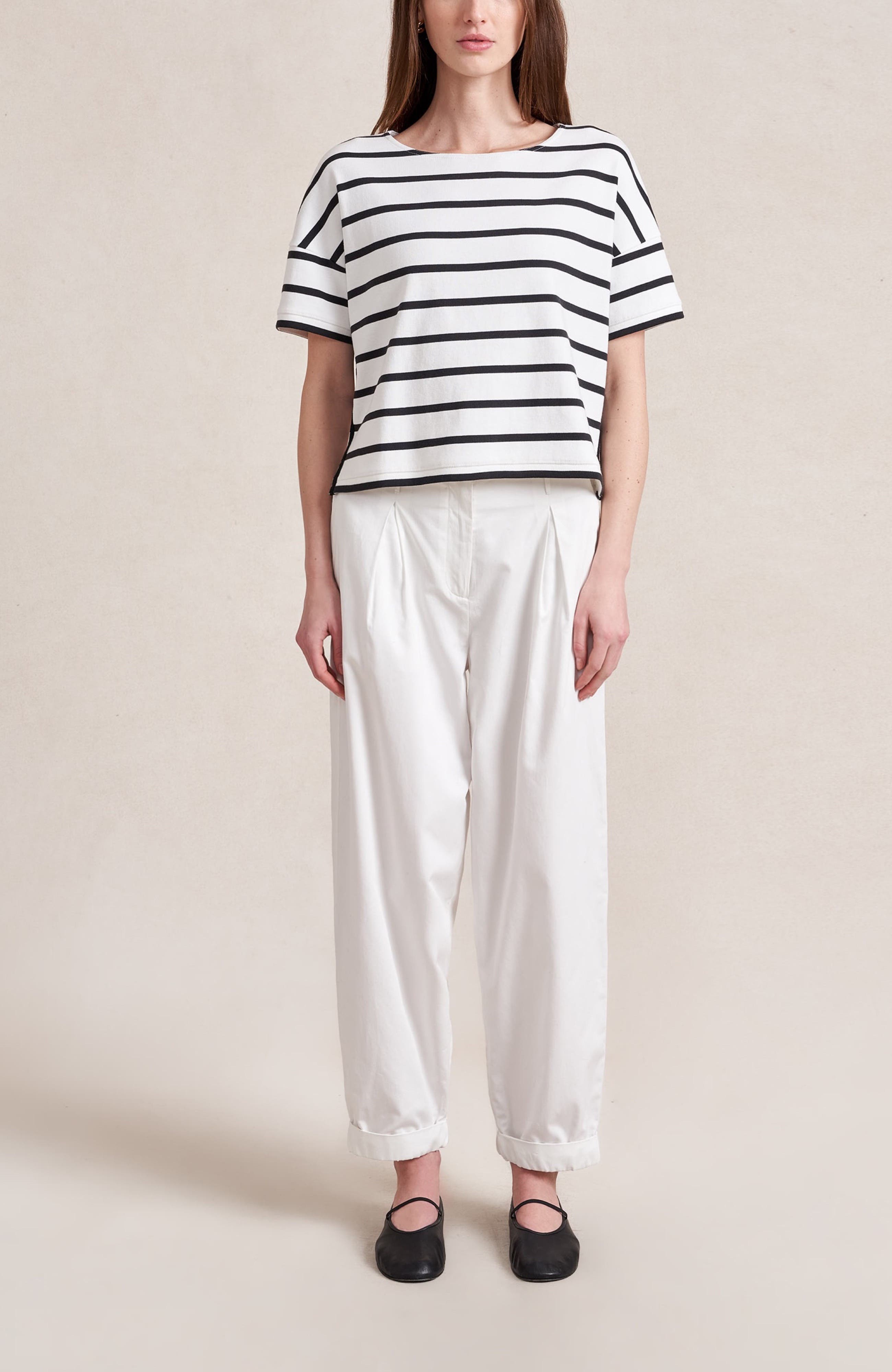 Short Sleeve Breton Tee