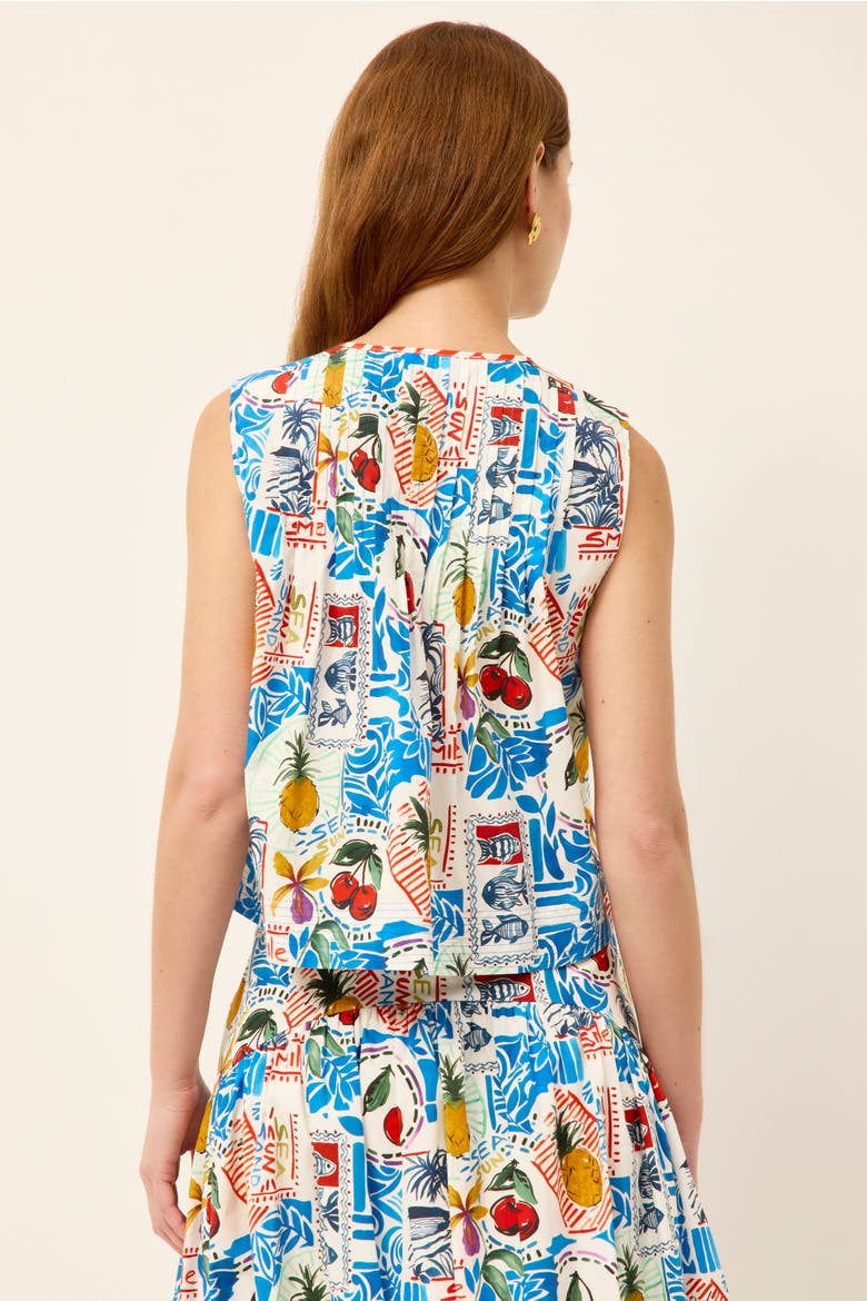 Romina Top, Alternate, color, Postcard