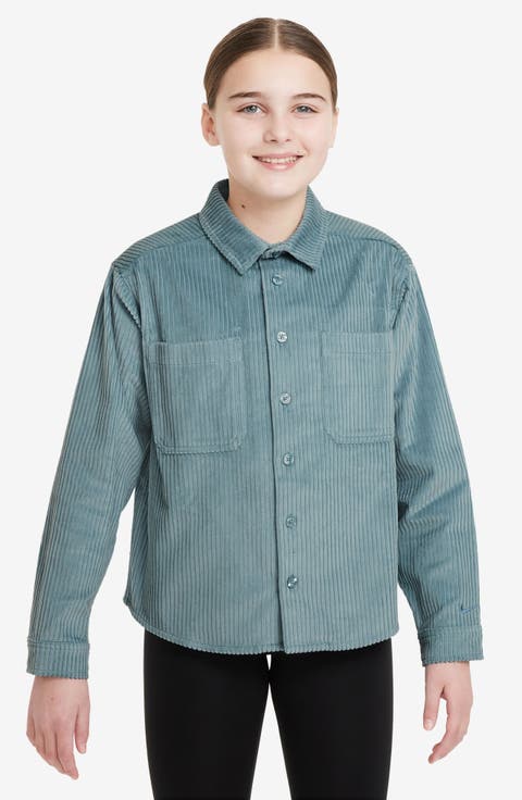 Kids' SB Cotton Corduroy Button-Up Shirt (Little Kid & Big Kid)