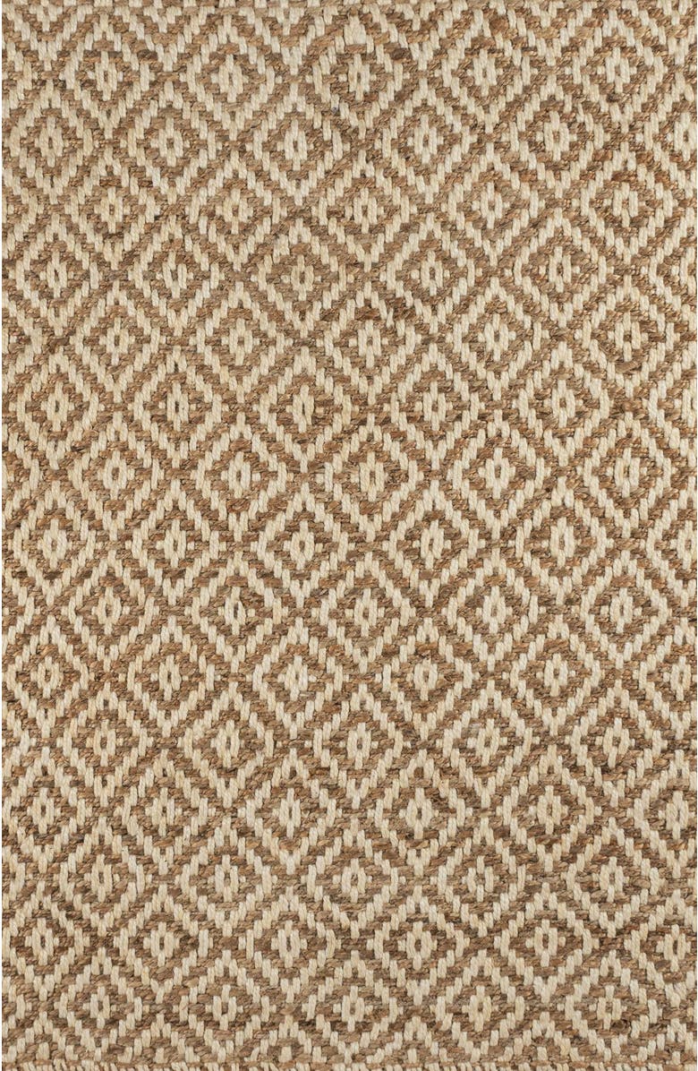 JONATHAN Y Hira Hand Woven Diamond Chunky Jute Area Rug, Alternate, color, Natural