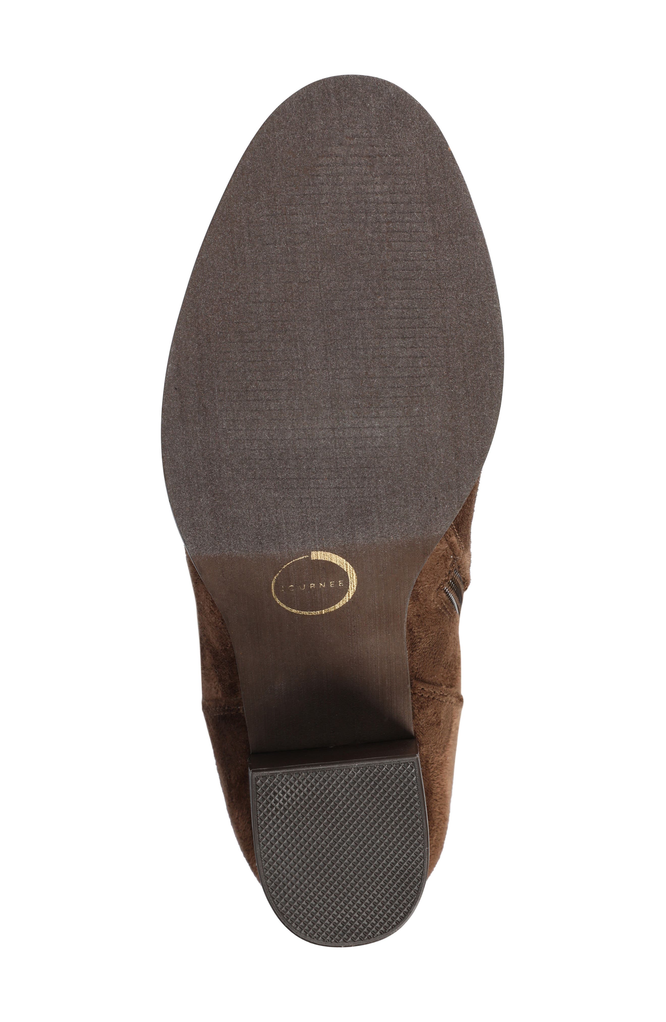 JOURNEE Kaison Ruched Tall Boot - Extra Wide Calf, Alternate, color, CHOCOLATE