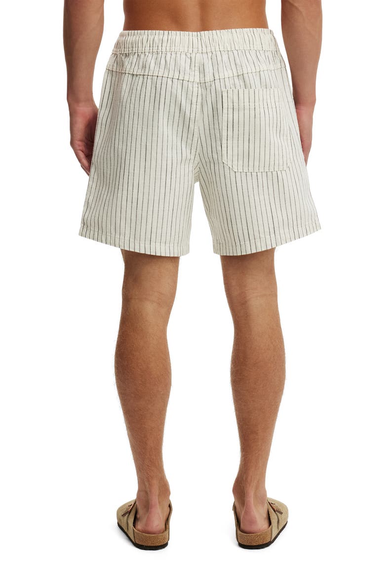 Men's Easy Short, Alternate, color, Bone Pinstripe