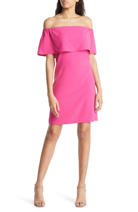 charles henry off the shoulder dress pink charles henry off shoulder dress