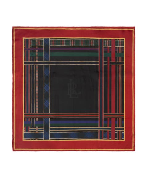 logo square with ribbon border