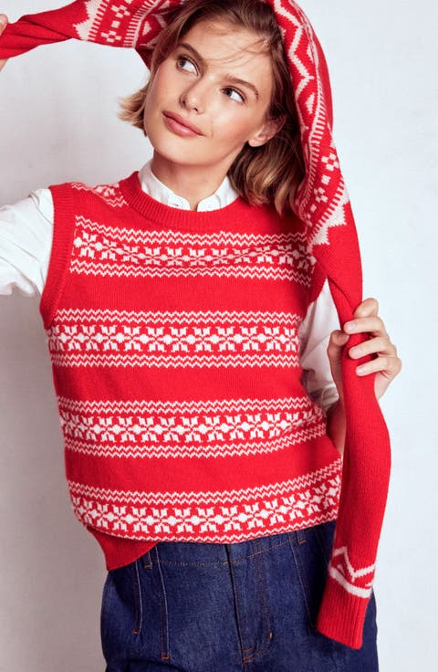 Edie Fair Isle Sweater Vest
