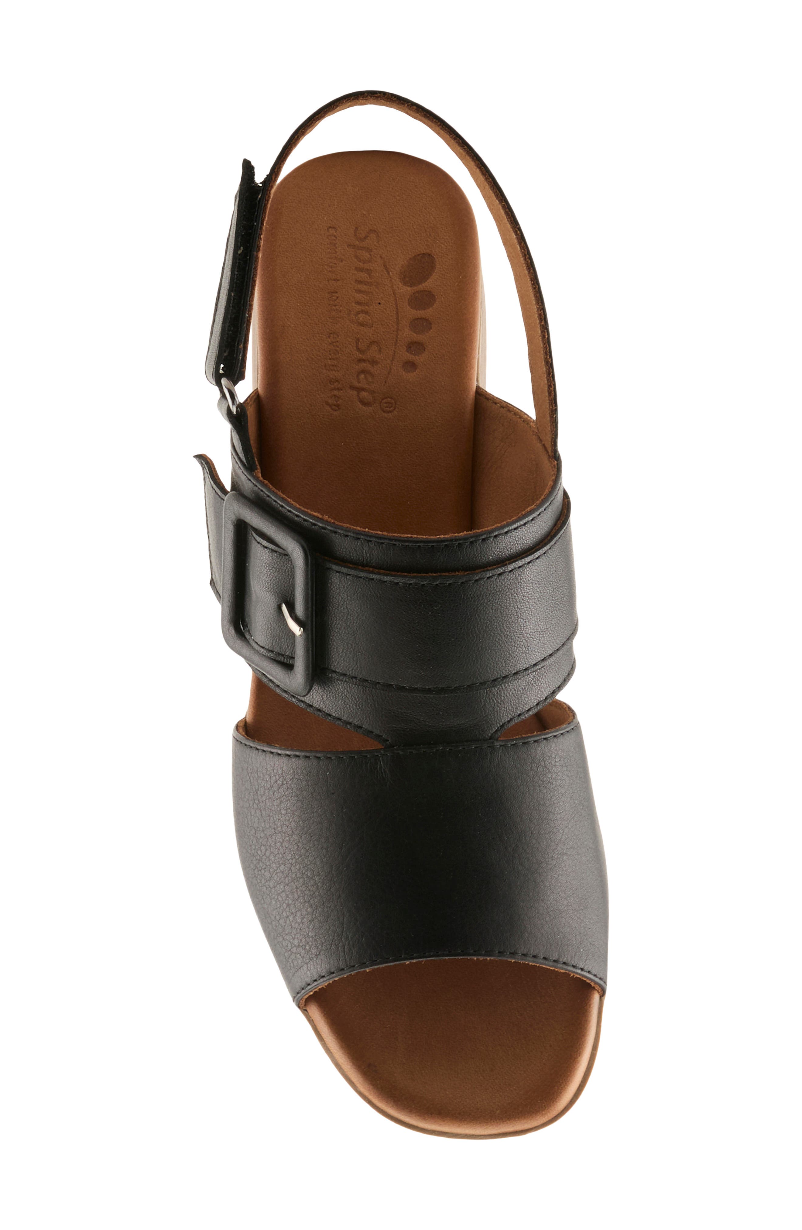 Spring Step Acoliana Slingback Sandal, Alternate, color, Black