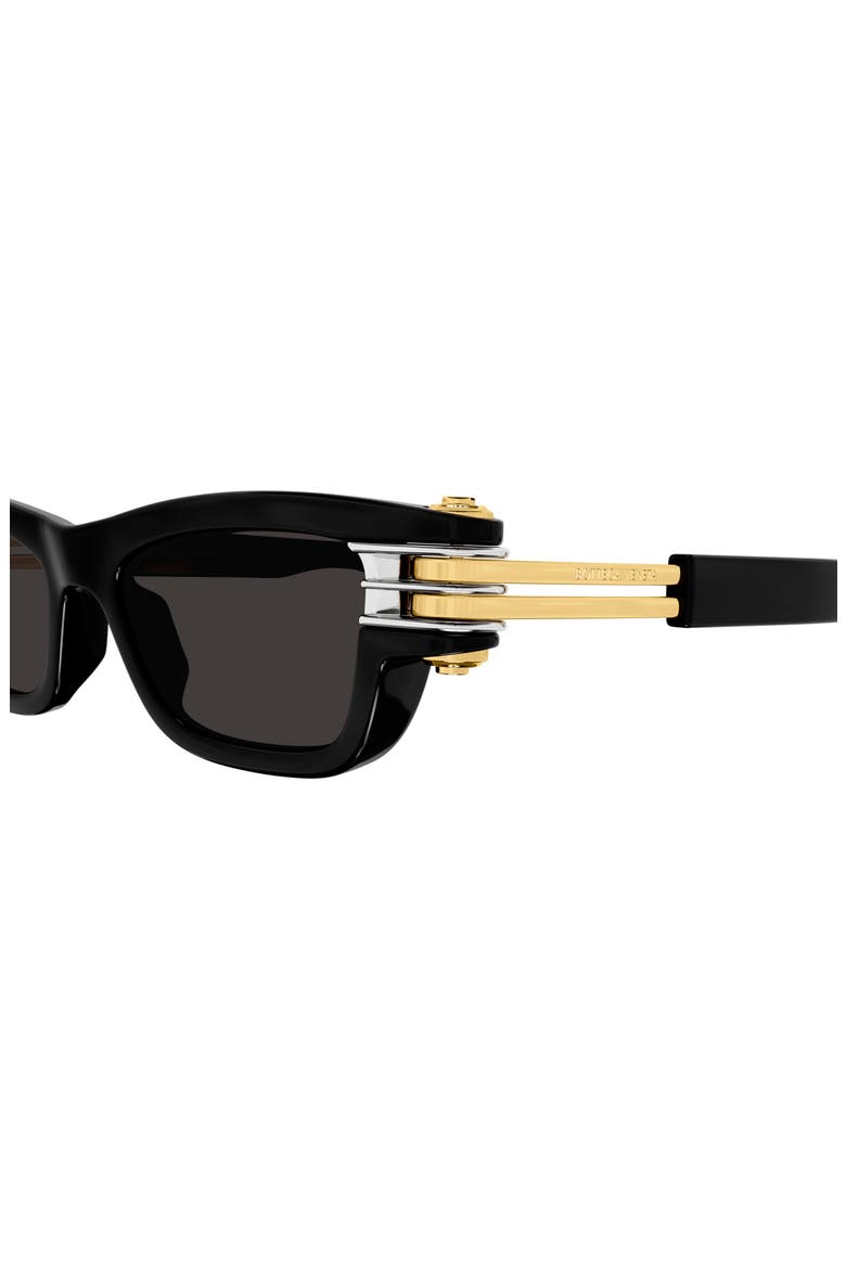 50mm Rectangular Sunglasses, Alternate, color, BLACK