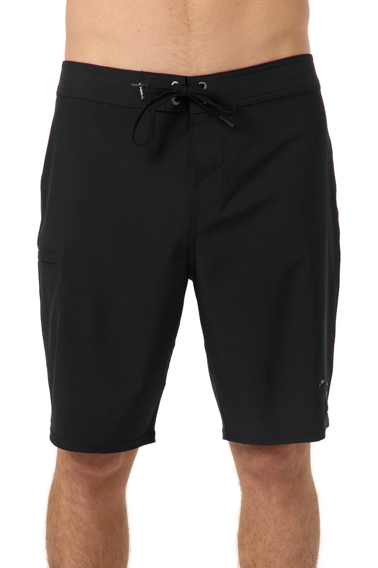 Hyperfreak Heat Solid Hawaii 2 Board Shorts, Main, color, BLACK